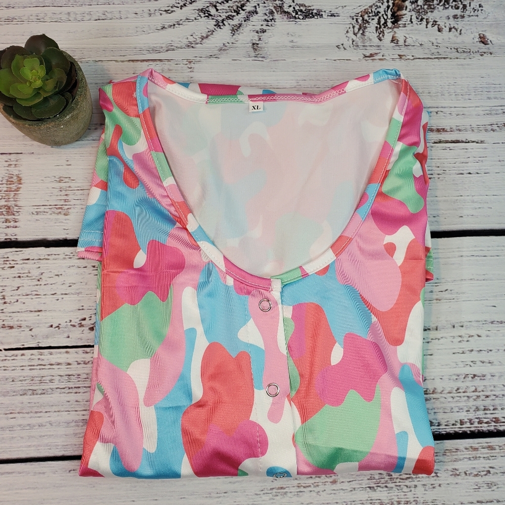 Long Sleeve Sexy Jumpsuit Pajamas XL